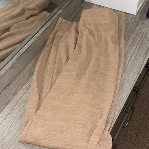 White fox sweater flare pants